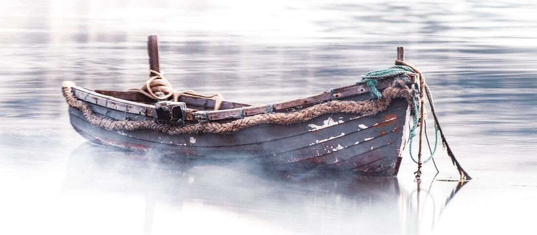 photo of an old fishing boat