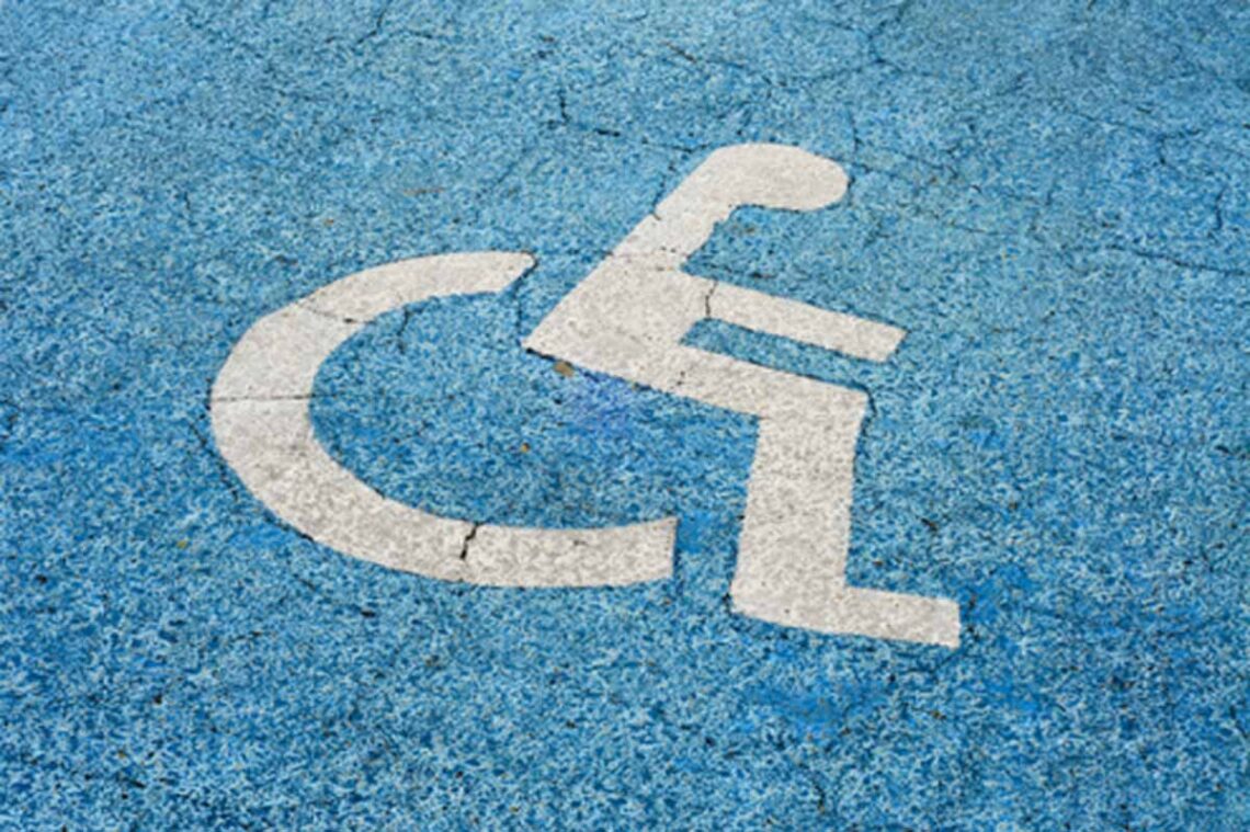 Photo of handicap parking signage