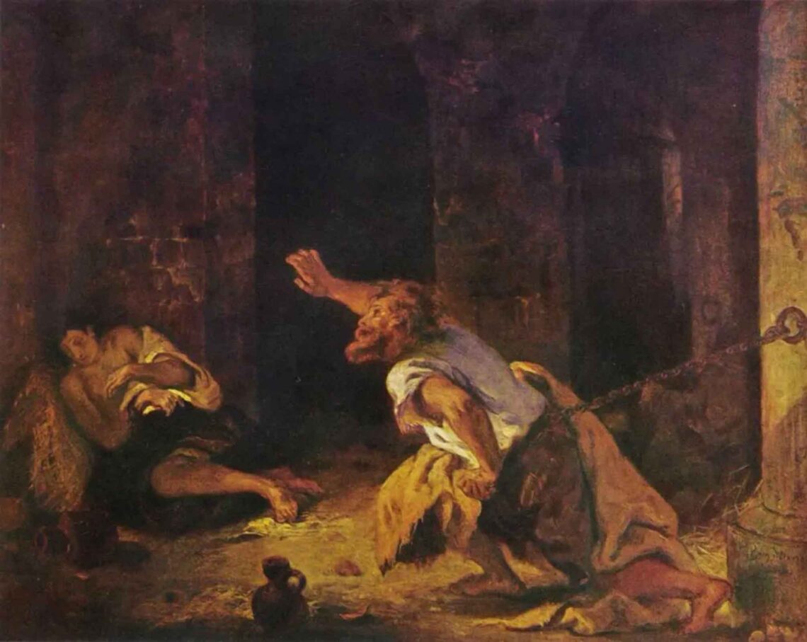 Photo of Imprisonment Khilona, a painting of Eugene Delacroix